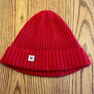 Red wool hat